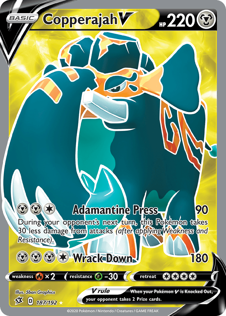 Copperajah V (187/192) [Sword & Shield: Rebel Clash] Pokemon Single Pokémon  | Multizone: Comics And Games