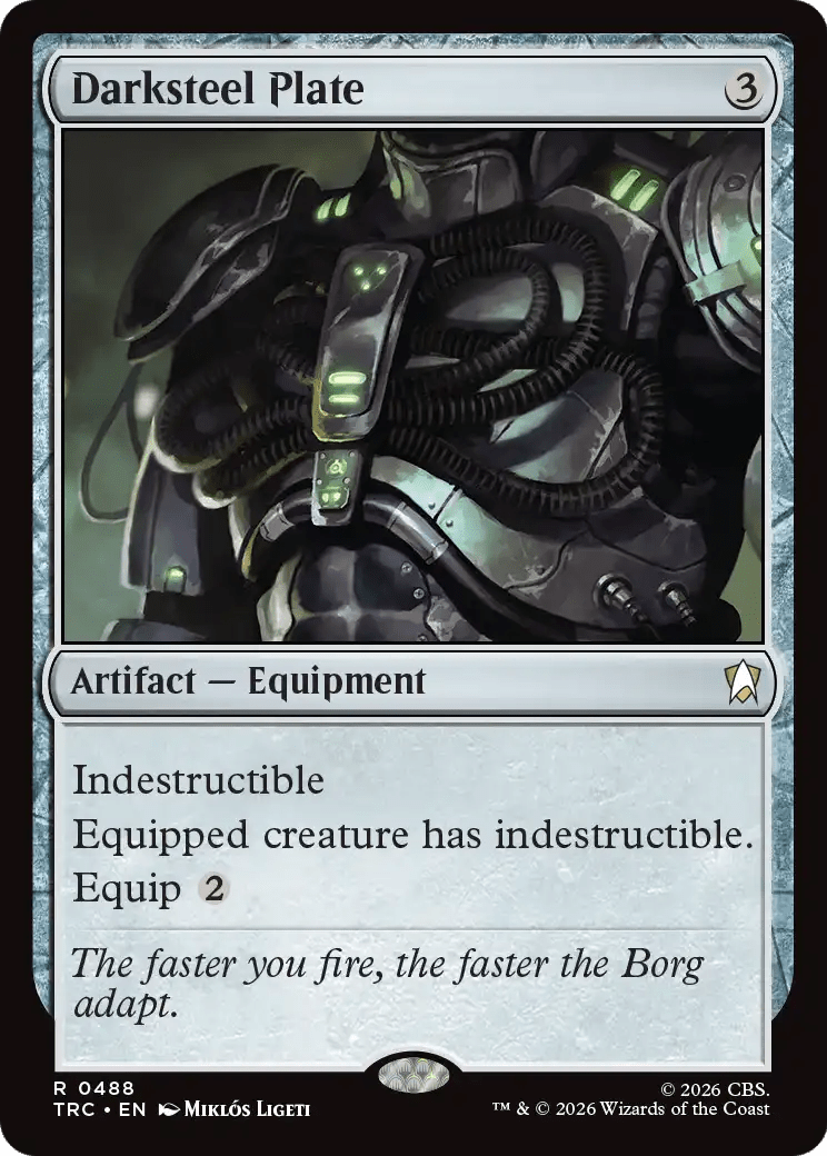Darksteel Plate [Star Trek Commander] MTG Single Magic: The Gathering  | Multizone: Comics And Games