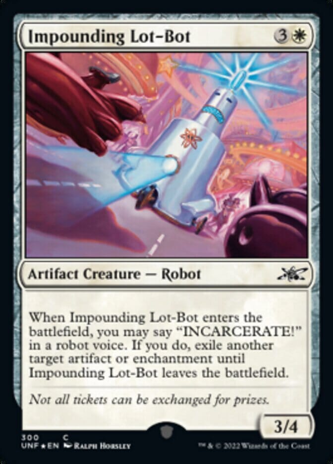 Impounding Lot-Bot (Galaxy Foil) [Unfinity] MTG Single Magic: The Gathering  | Multizone: Comics And Games