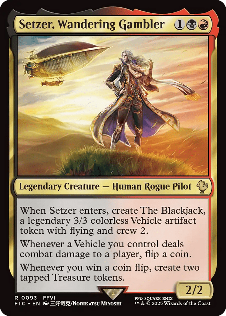 Setzer, Wandering Gambler [FINAL FANTASY Commander] MTG Single Magic: The Gathering  | Multizone: Comics And Games