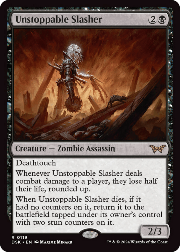Unstoppable Slasher (0119) [Duskmourn: House of Horror] MTG Single Magic: The Gathering  | Multizone: Comics And Games