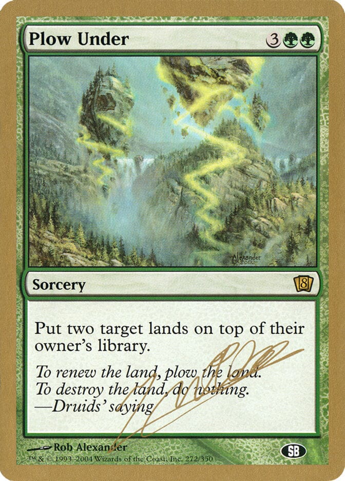 Plow Under (Julien Nuijten) (SB) [World Championship Decks 2004] MTG Single Magic: The Gathering  | Multizone: Comics And Games