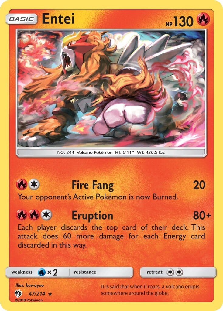 Entei (47/214) (Theme Deck Exclusive) [Sun & Moon: Lost Thunder] Pokemon Single Pokémon  | Multizone: Comics And Games