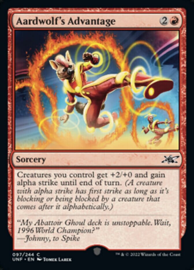 Aardwolf's Advantage [Unfinity] MTG Single Magic: The Gathering  | Multizone: Comics And Games