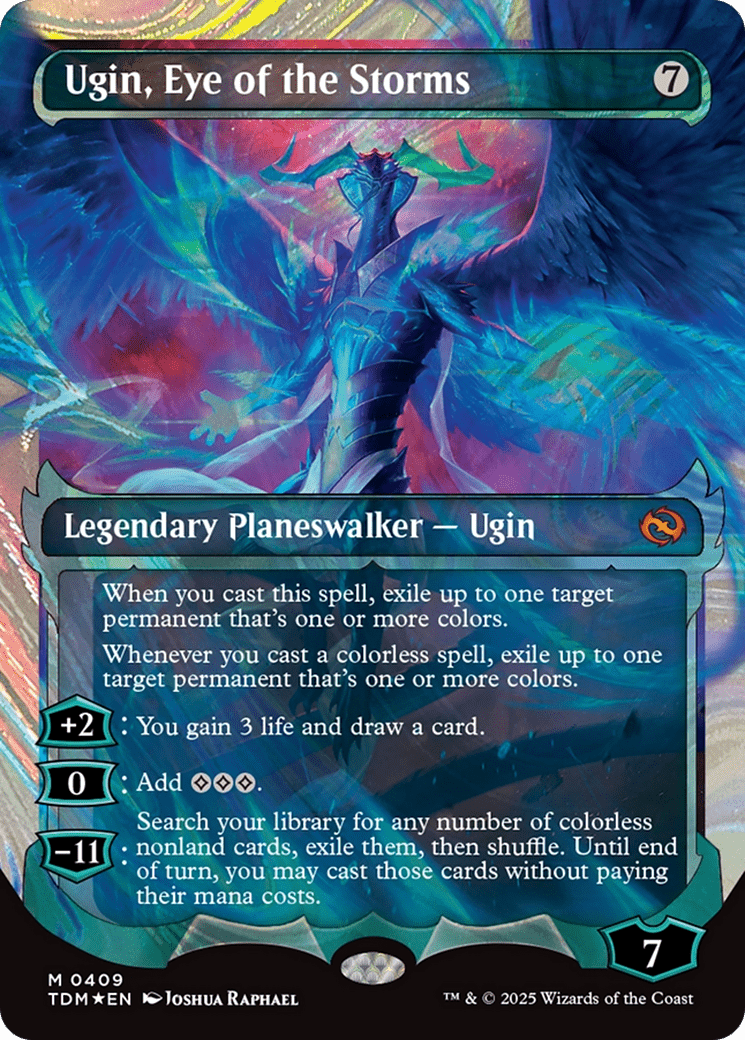 Ugin, Eye of the Storms (Showcase) (Halo Foil) [Tarkir: Dragonstorm] MTG Single Magic: The Gathering  | Multizone: Comics And Games