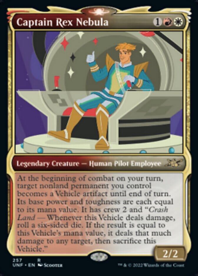 Captain Rex Nebula (Showcase) [Unfinity] MTG Single Magic: The Gathering  | Multizone: Comics And Games