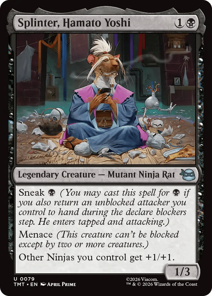 Splinter, Hamato Yoshi [Teenage Mutant Ninja Turtles] MTG Single Magic: The Gathering  | Multizone: Comics And Games
