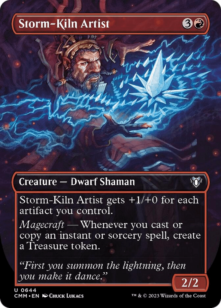 Storm-Kiln Artist (Borderless Alternate Art) [Commander Masters] MTG Single Magic: The Gathering  | Multizone: Comics And Games