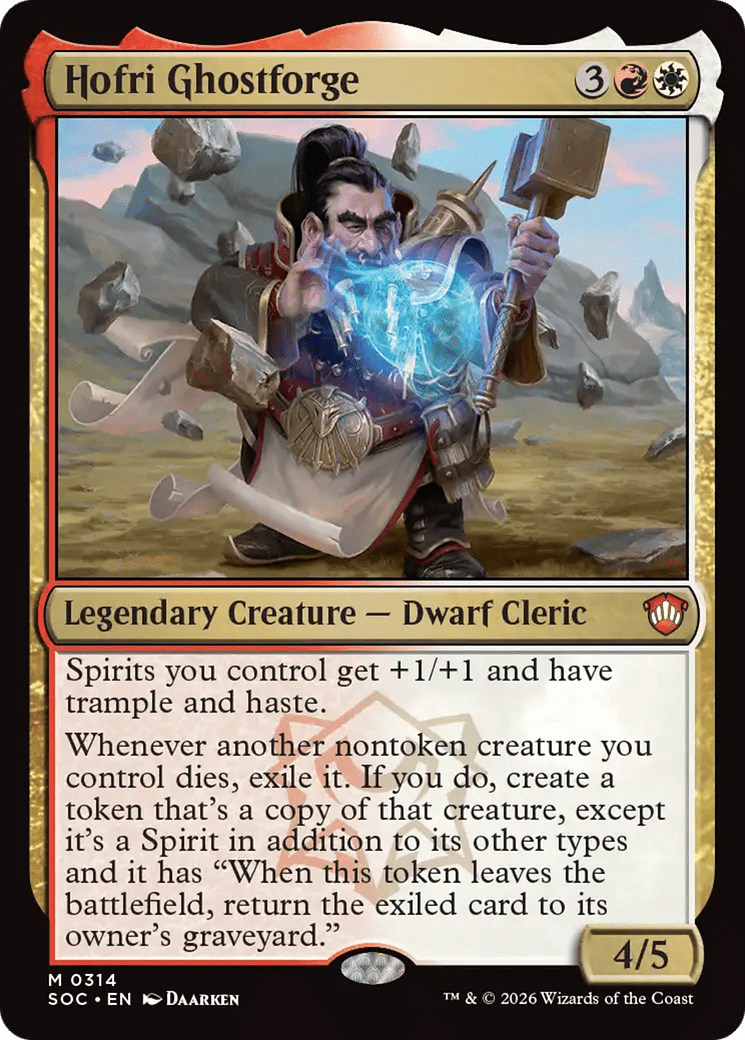 Hofri Ghostforge [Secrets of Strixhaven Commander] MTG Single Magic: The Gathering  | Multizone: Comics And Games