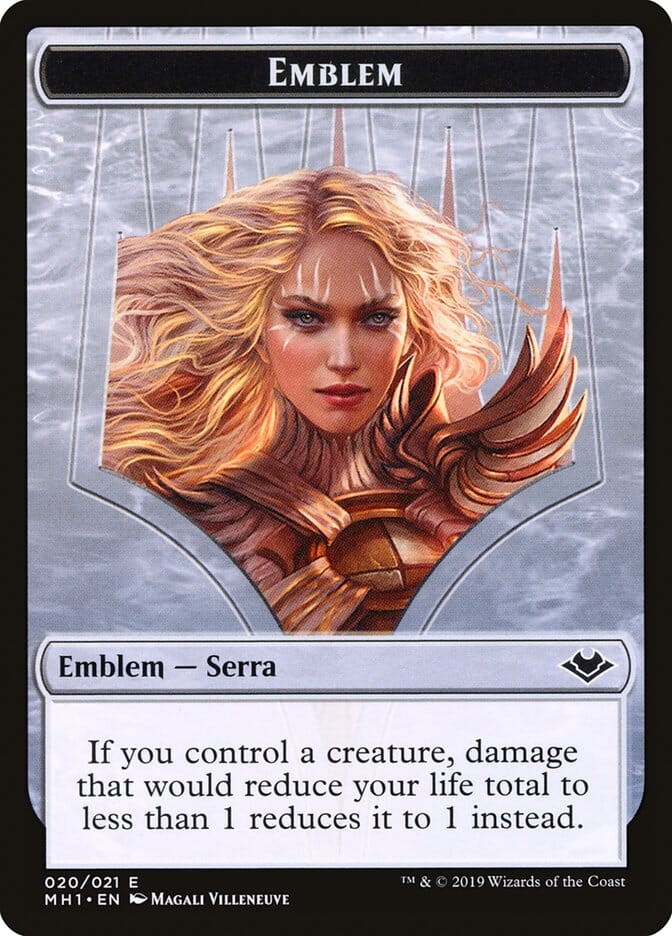 Bird (003) // Serra the Benevolent Emblem Double-Sided Token [Modern Horizons Tokens] MTG Single Magic: The Gathering  | Multizone: Comics And Games