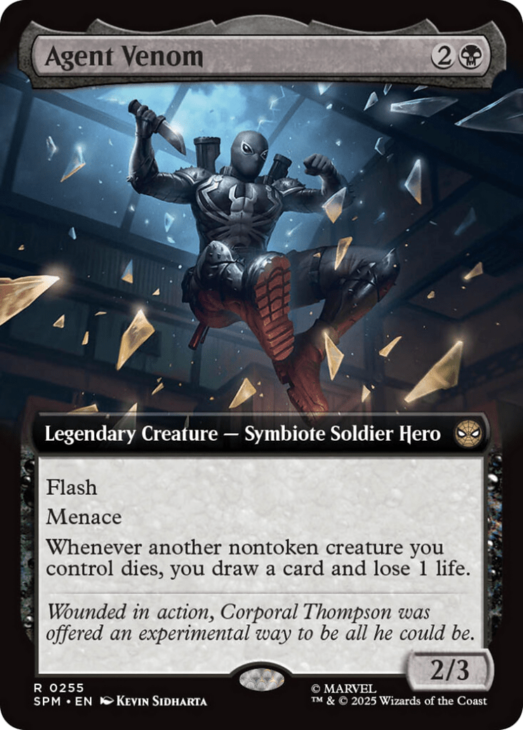 Agent Venom (Extended Art) [Marvel's Spider-Man] MTG Single Magic: The Gathering  | Multizone: Comics And Games