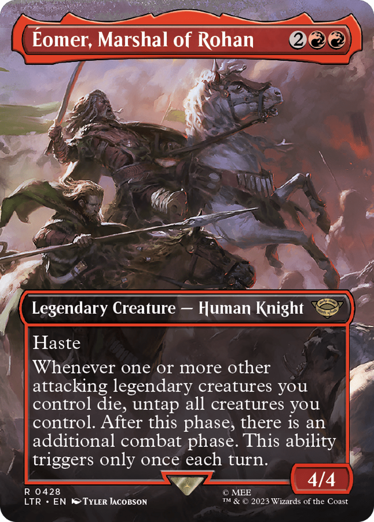 Eomer, Marshal of Rohan (Borderless Alternate Art) [The Lord of the Rings: Tales of Middle-Earth] MTG Single Magic: The Gathering  | Multizone: Comics And Games