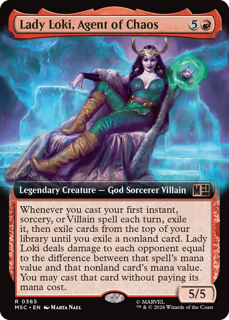 Lady Loki, Agent of Chaos (Extended Art) [Marvel Super Heroes Commander] MTG Single Magic: The Gathering  | Multizone: Comics And Games
