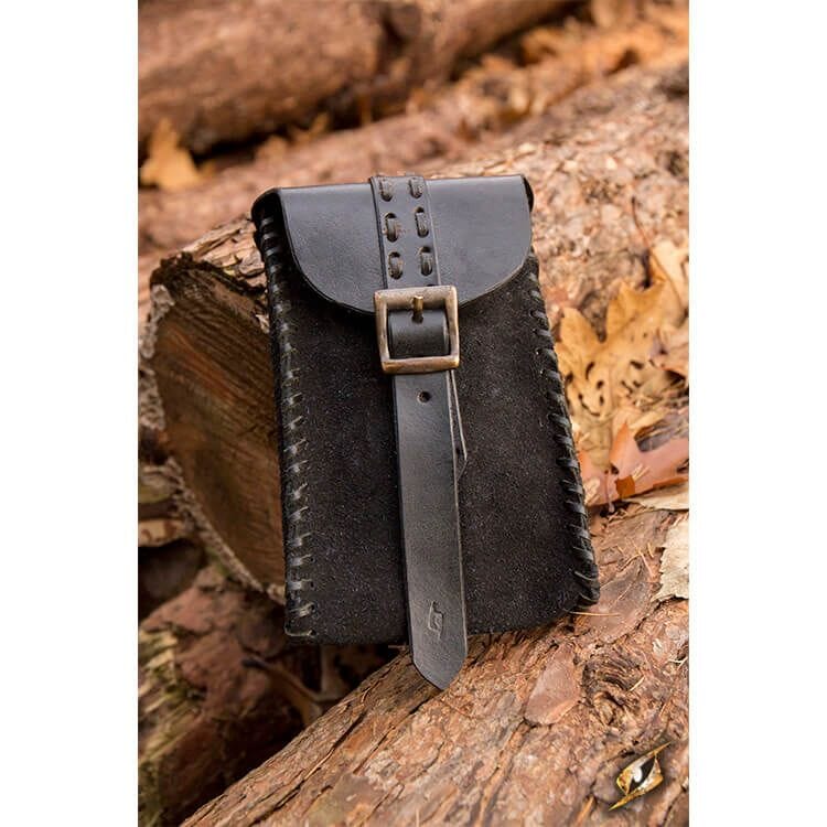 Merchant Suede Bag - Black LARP Gear Epic Armoury  | Multizone: Comics And Games