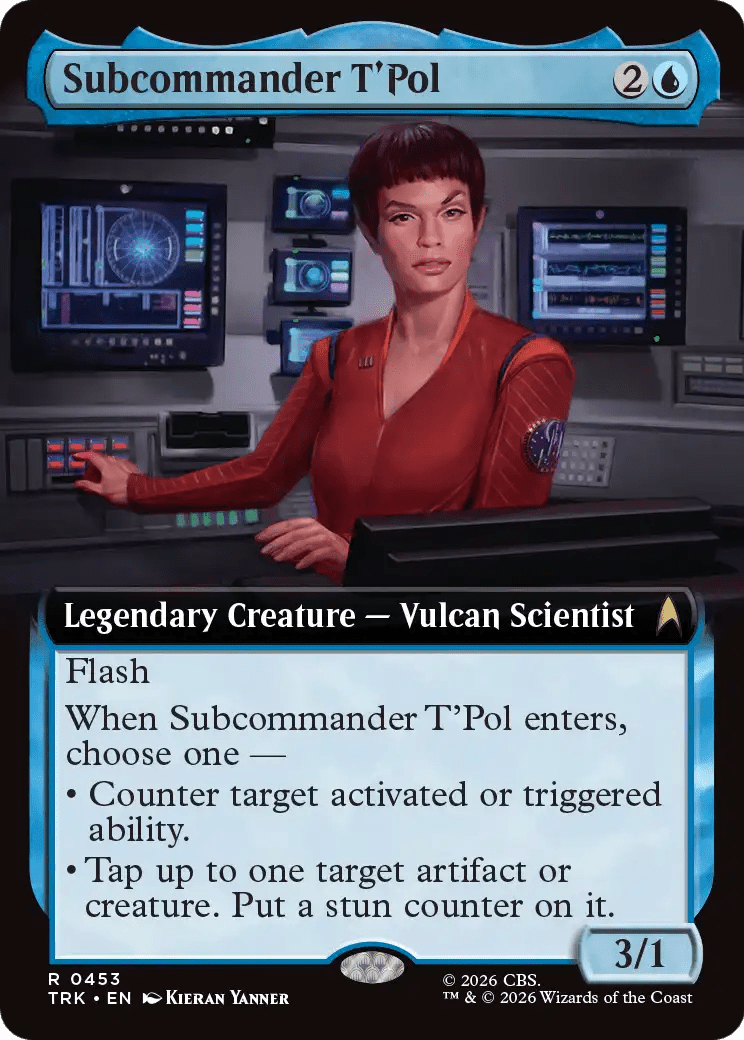 Subcommander T'Pol (Extended Art) [Star Trek] MTG Single Magic: The Gathering  | Multizone: Comics And Games
