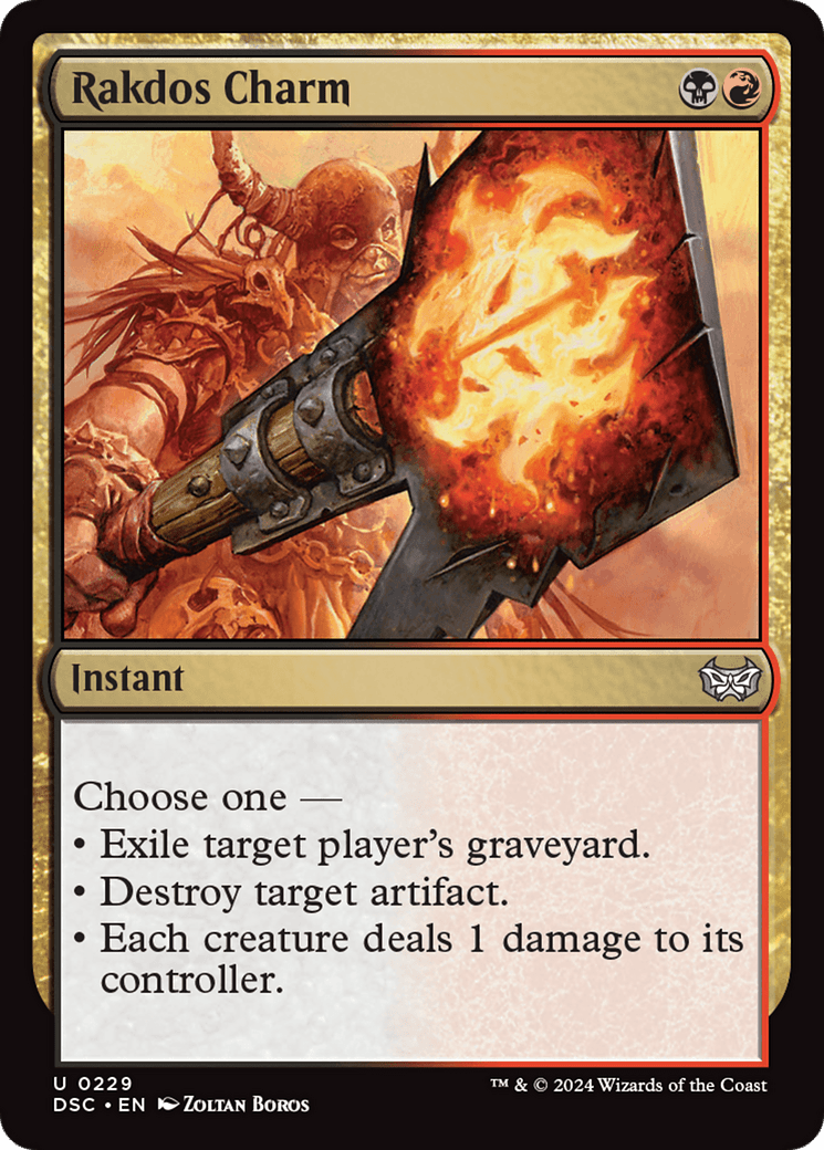 Rakdos Charm [Duskmourn: House of Horror Commander] MTG Single Magic: The Gathering  | Multizone: Comics And Games