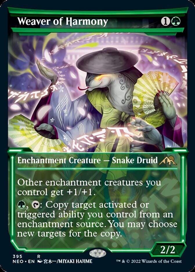 Weaver of Harmony (Showcase Soft Glow) [Kamigawa: Neon Dynasty] MTG Single Magic: The Gathering  | Multizone: Comics And Games
