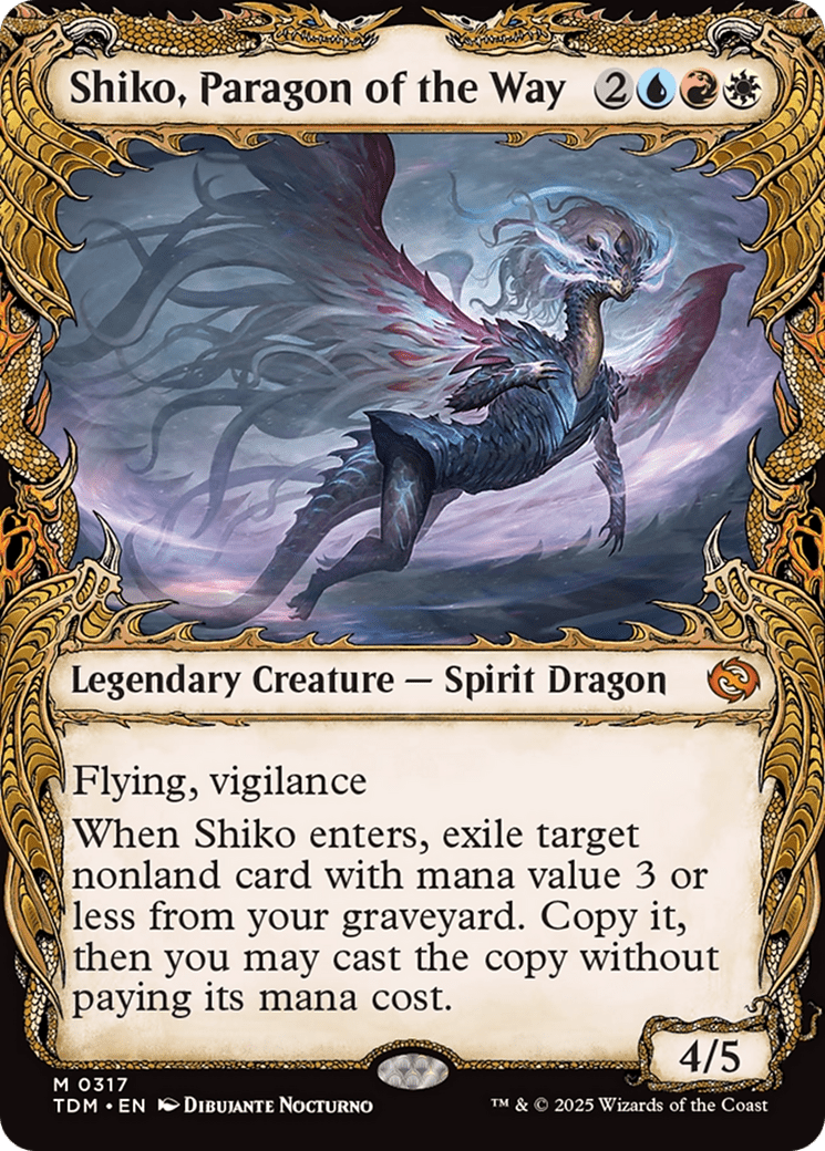 Shiko, Paragon of the Way (Showcase) [Tarkir: Dragonstorm] MTG Single Magic: The Gathering  | Multizone: Comics And Games
