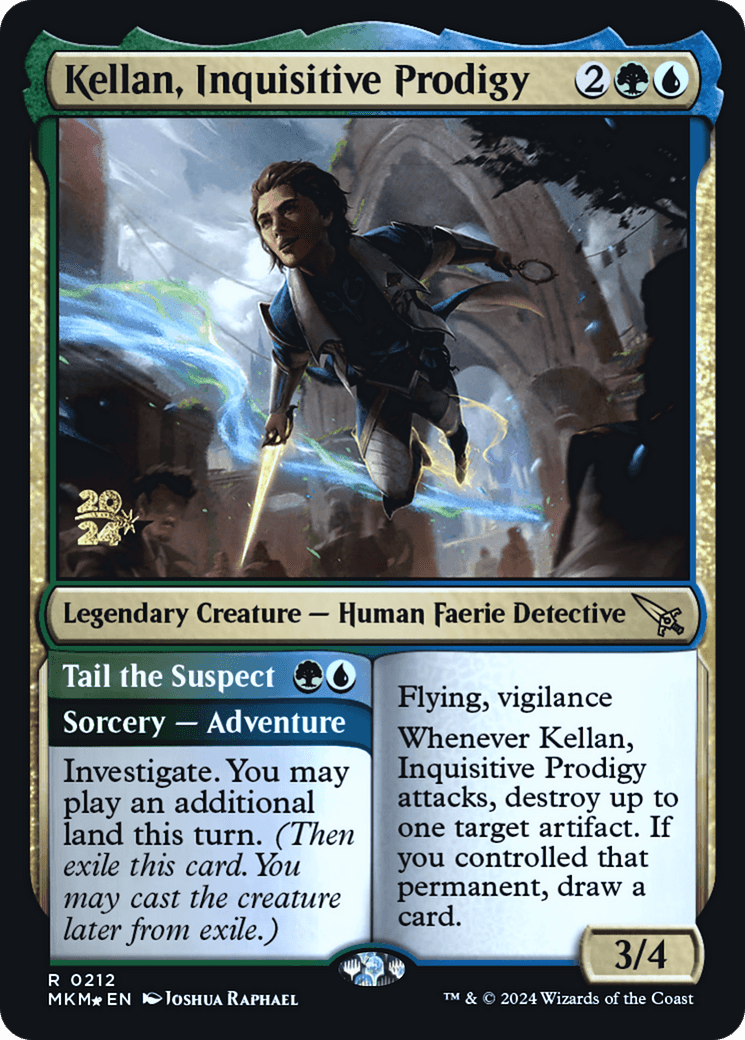 Kellan, Inquisitive Prodigy [Murders at Karlov Manor Prerelease Promos] MTG Single Magic: The Gathering  | Multizone: Comics And Games