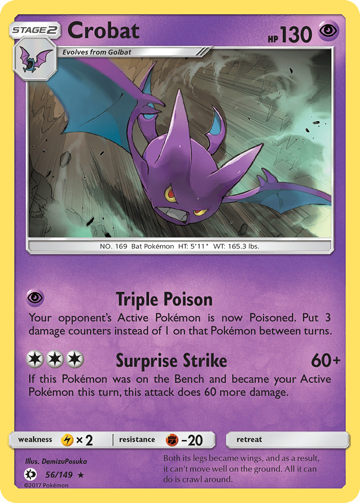 Crobat (56/149) [Sun & Moon: Base Set] Pokemon Single Pokémon  | Multizone: Comics And Games