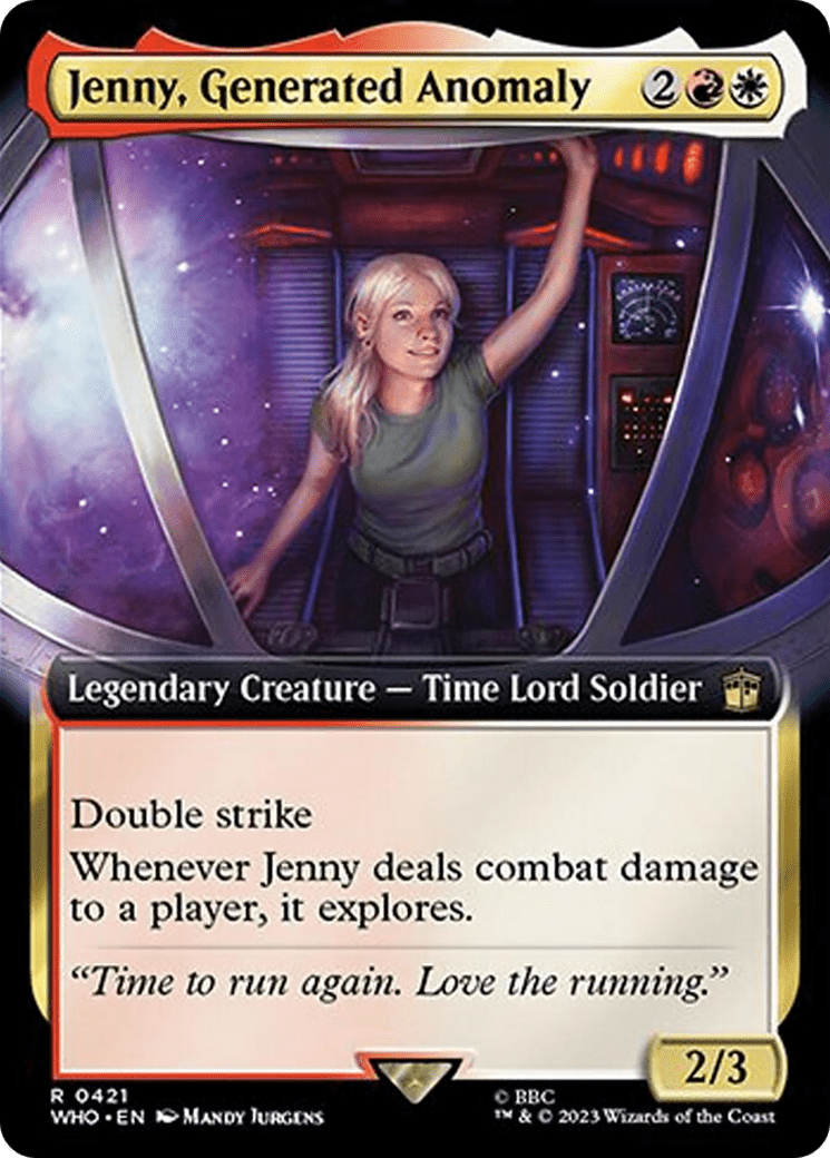 Jenny, Generated Anomaly (Extended Art) [Doctor Who] MTG Single Magic: The Gathering  | Multizone: Comics And Games