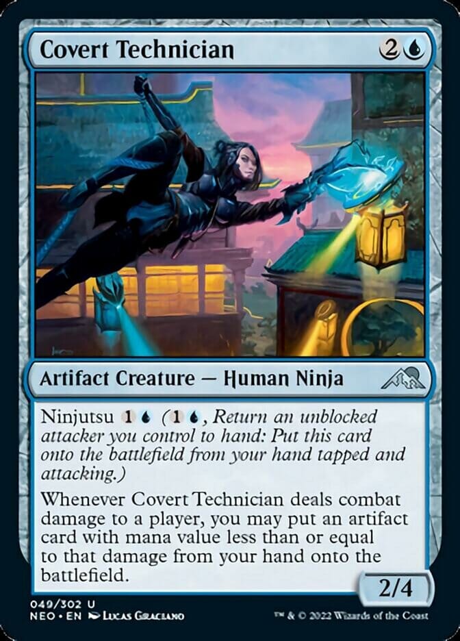 Covert Technician [Kamigawa: Neon Dynasty] MTG Single Magic: The Gathering  | Multizone: Comics And Games