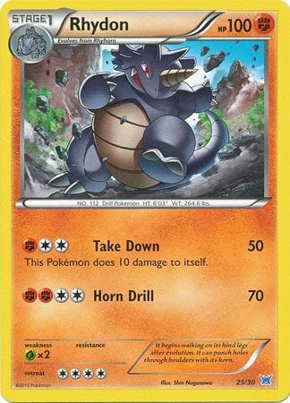 Rhydon (25/30) [XY: Trainer Kit 2 - Latios] Pokemon Single Pokémon  | Multizone: Comics And Games