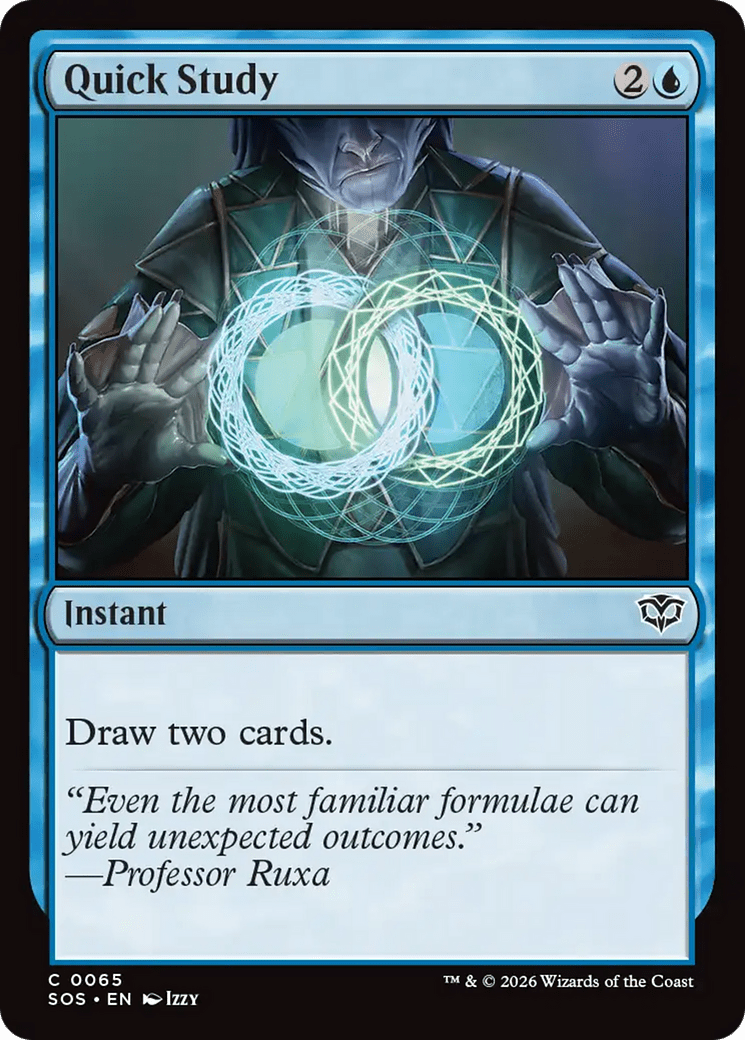 Quick Study [Secrets of Strixhaven] MTG Single Magic: The Gathering  | Multizone: Comics And Games