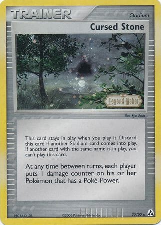 Cursed Stone (72/92) (Stamped) [EX: Legend Maker] Pokemon Single Pokémon  | Multizone: Comics And Games