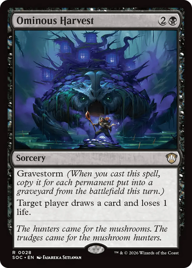 Ominous Harvest [Secrets of Strixhaven Commander] MTG Single Magic: The Gathering  | Multizone: Comics And Games