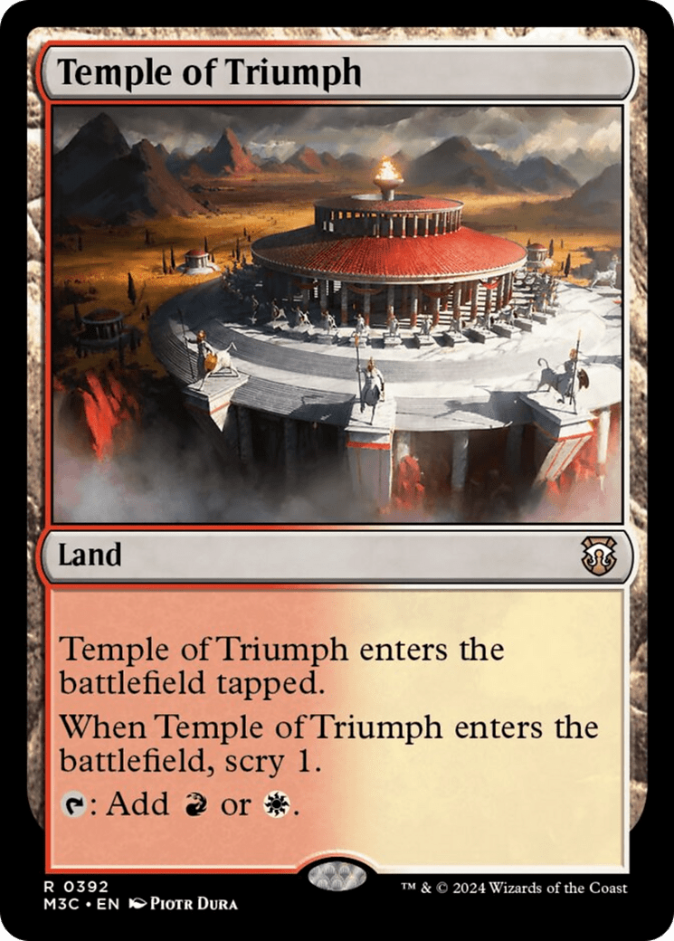 Temple of Triumph [Modern Horizons 3 Commander] MTG Single Magic: The Gathering  | Multizone: Comics And Games