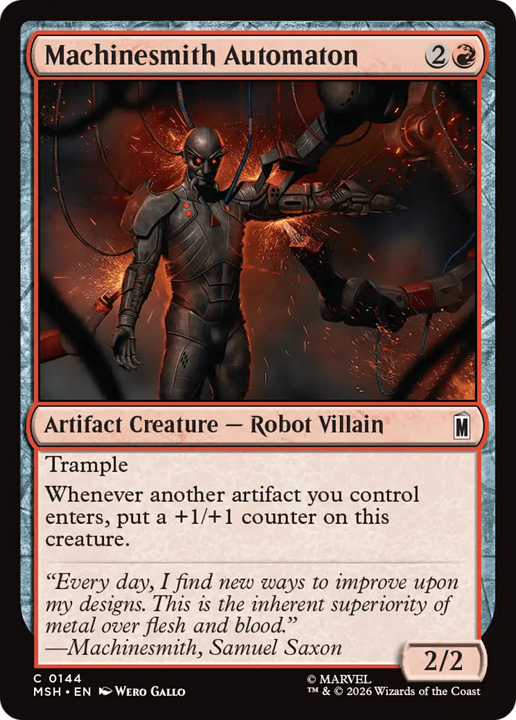 Machinesmith Automaton [Marvel Super Heroes] MTG Single Magic: The Gathering  | Multizone: Comics And Games