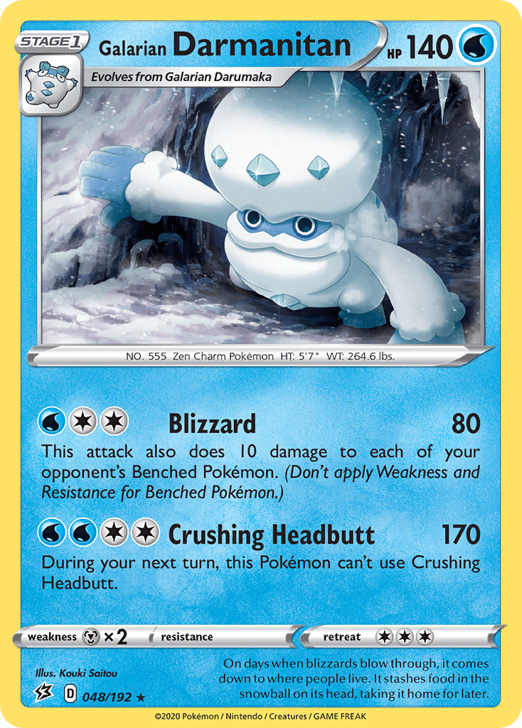 Galarian Darmanitan (048/192) [Sword & Shield: Rebel Clash] Pokemon Single Pokémon  | Multizone: Comics And Games