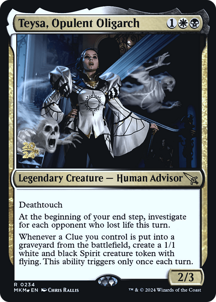 Teysa, Opulent Oligarch [Murders at Karlov Manor Prerelease Promos] MTG Single Magic: The Gathering  | Multizone: Comics And Games