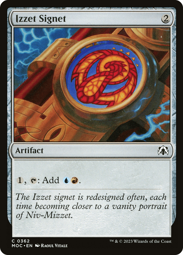 Izzet Signet [March of the Machine Commander] MTG Single Magic: The Gathering  | Multizone: Comics And Games