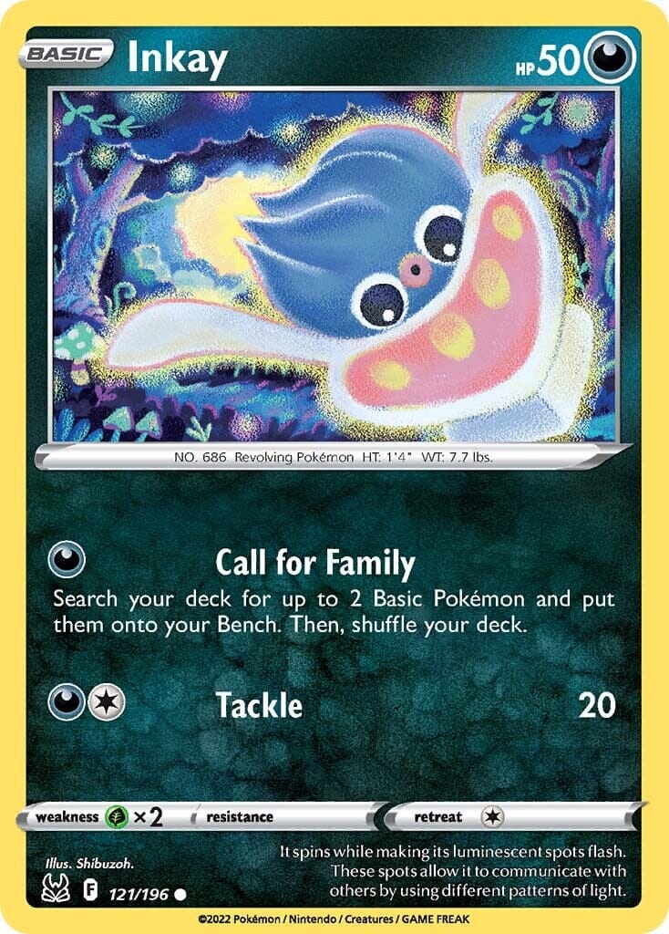 Inkay (121/196) [Sword & Shield: Lost Origin] Pokemon Single Pokémon  | Multizone: Comics And Games