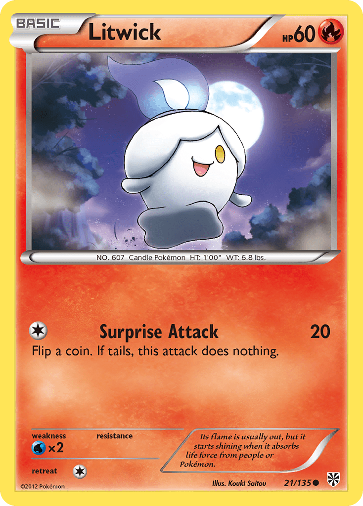 Litwick (21/135) [Black & White: Plasma Storm] Pokemon Single Pokémon  | Multizone: Comics And Games