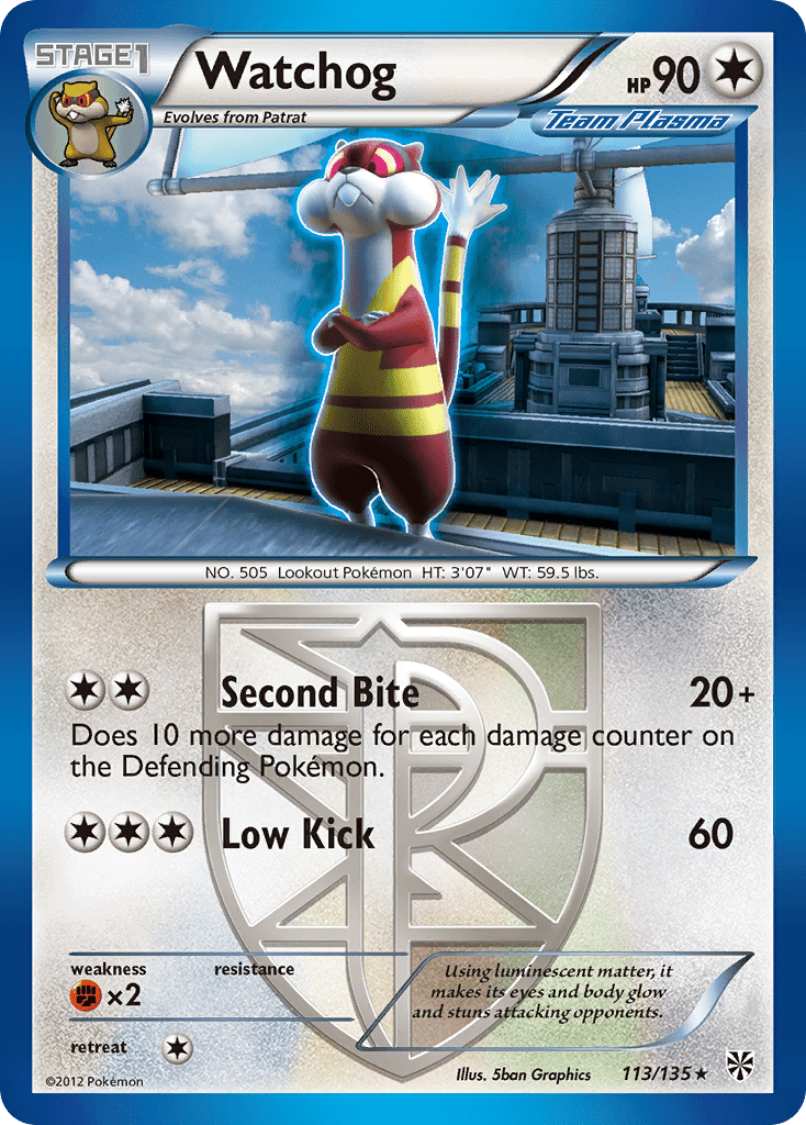 Watchog (113/135) [Black & White: Plasma Storm] Pokemon Single Pokémon  | Multizone: Comics And Games