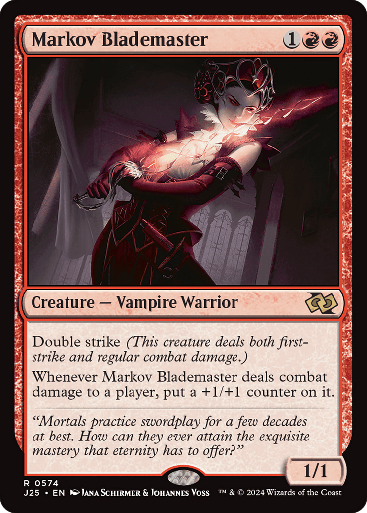 Markov Blademaster [Foundations Jumpstart] MTG Single Magic: The Gathering  | Multizone: Comics And Games