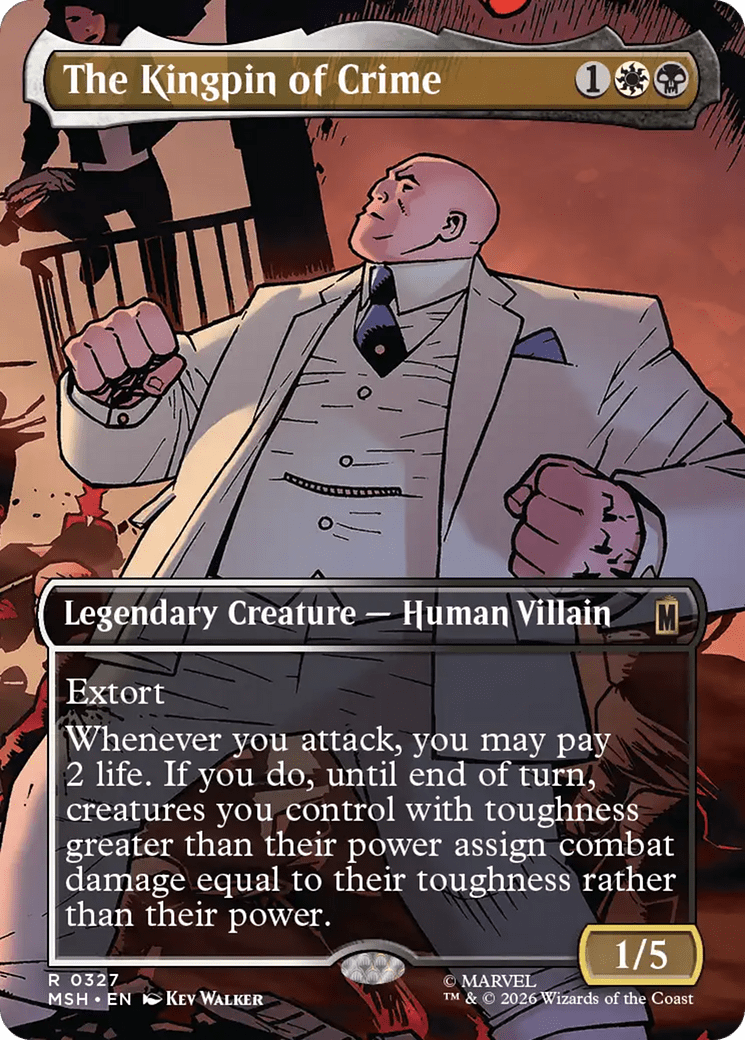 The Kingpin of Crime (Borderless) (0327) [Marvel Super Heroes] MTG Single Magic: The Gathering  | Multizone: Comics And Games