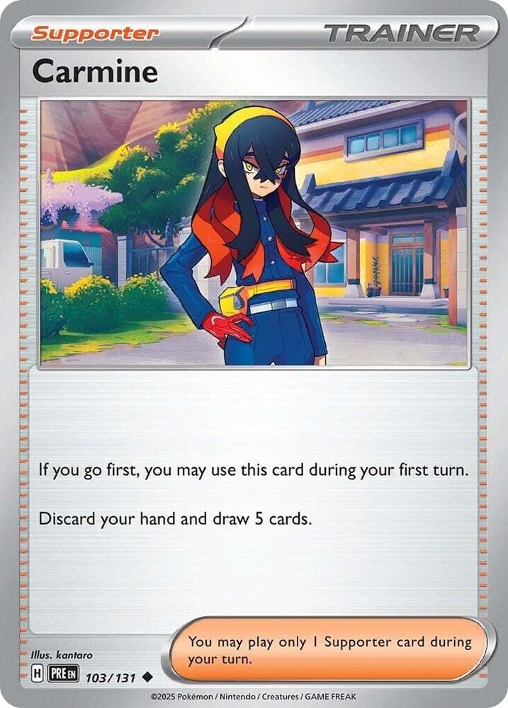Carmine (103/131) [Scarlet & Violet: Prismatic Evolutions] Pokemon Single Pokémon  | Multizone: Comics And Games