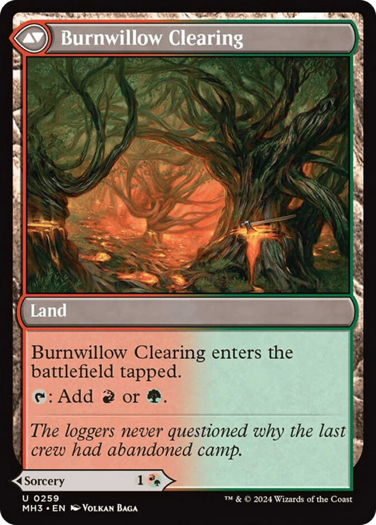 Stump Stomp // Burnwillow Clearing [Modern Horizons 3] MTG Single Magic: The Gathering  | Multizone: Comics And Games