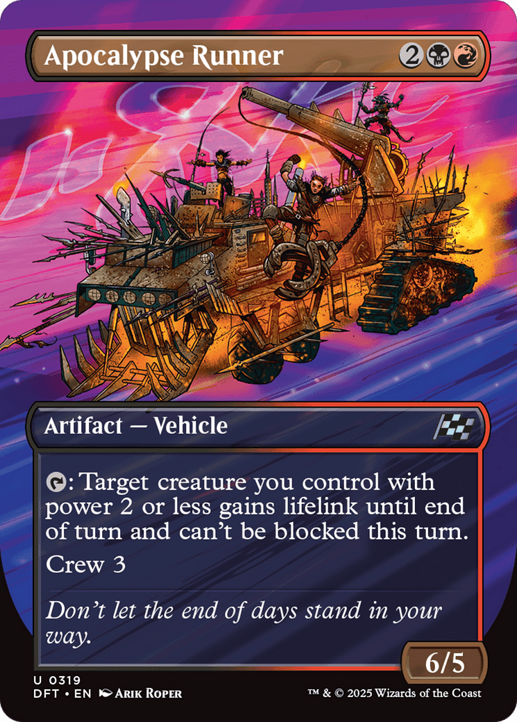 Apocalypse Runner (Borderless) [Aetherdrift] MTG Single Magic: The Gathering  | Multizone: Comics And Games