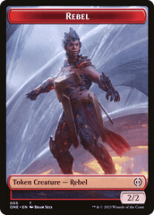 Rebel // The Hollow Sentinel Double-Sided Token [Phyrexia: All Will Be One Tokens] MTG Single Magic: The Gathering  | Multizone: Comics And Games