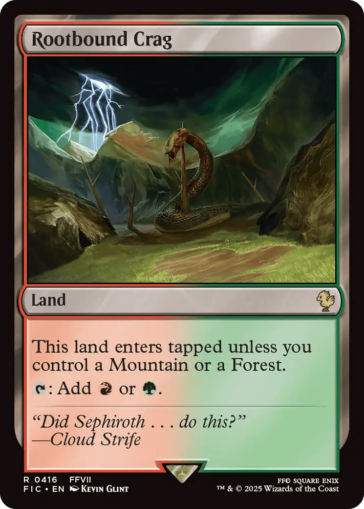 Rootbound Crag [FINAL FANTASY Commander] MTG Single Magic: The Gathering  | Multizone: Comics And Games