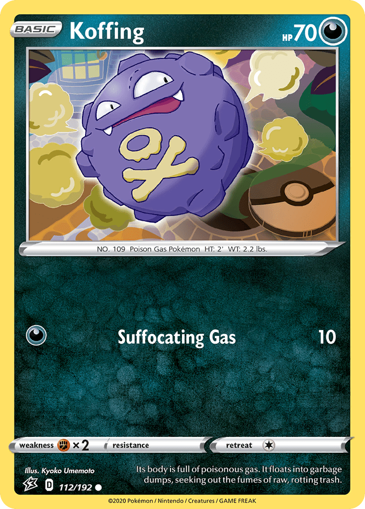 Koffing (112/192) [Sword & Shield: Rebel Clash] Pokemon Single Pokémon  | Multizone: Comics And Games