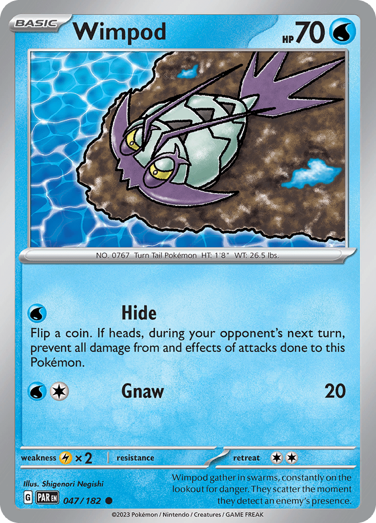 Wimpod (047/182) [Scarlet & Violet: Paradox Rift] Pokemon Single Pokémon  | Multizone: Comics And Games