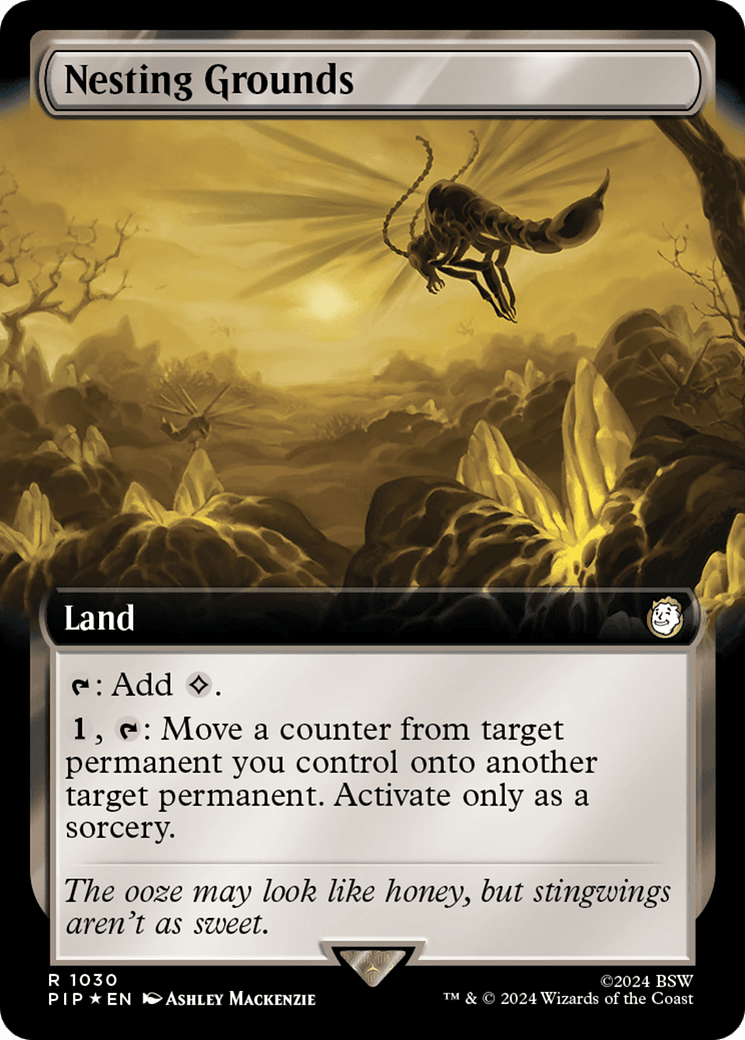 Nesting Grounds (Extended Art) (Surge Foil) [Fallout] MTG Single Magic: The Gathering  | Multizone: Comics And Games