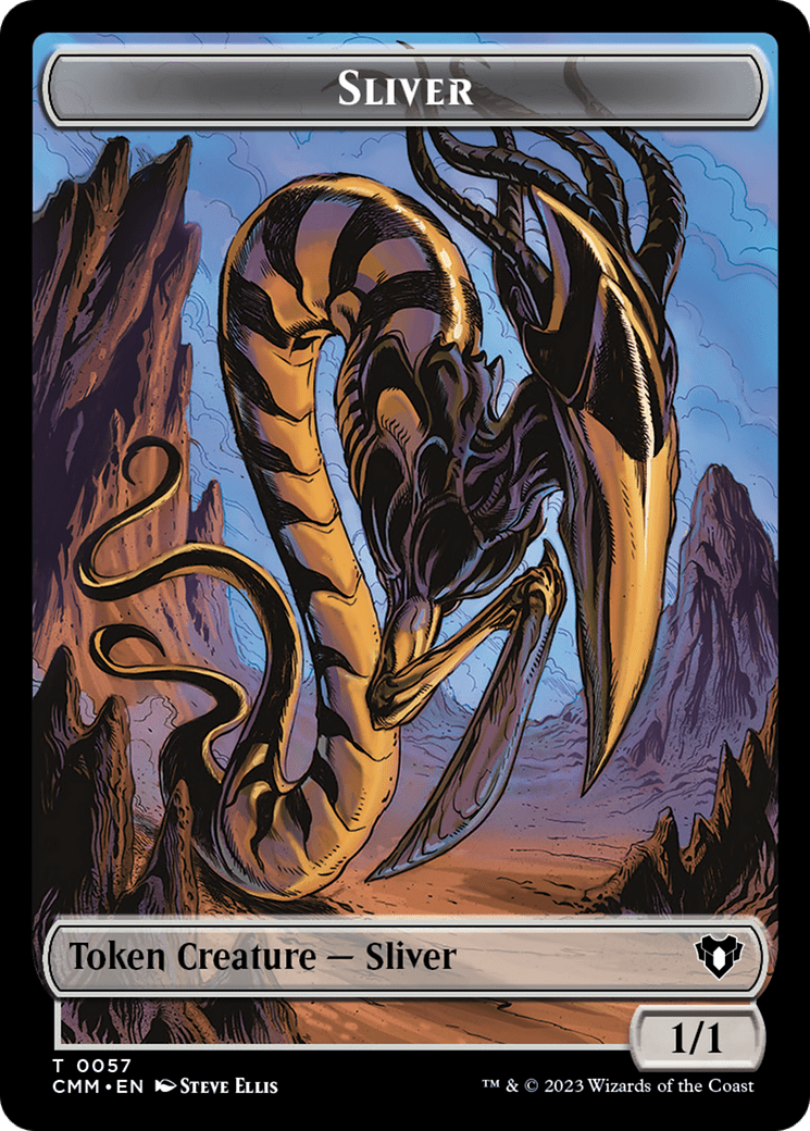 Copy (54) // Sliver Double-Sided Token [Commander Masters Tokens] MTG Single Magic: The Gathering  | Multizone: Comics And Games
