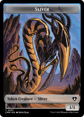 Sliver Army // Sliver Double-Sided Token [Commander Masters Tokens] MTG Single Magic: The Gathering  | Multizone: Comics And Games